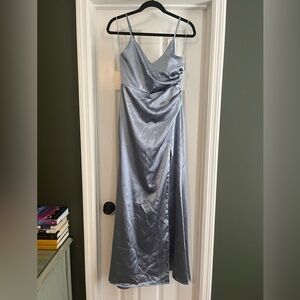 Birds Grey Bridesmaids Dress